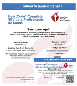 Certificado + Carteirinha - BLS